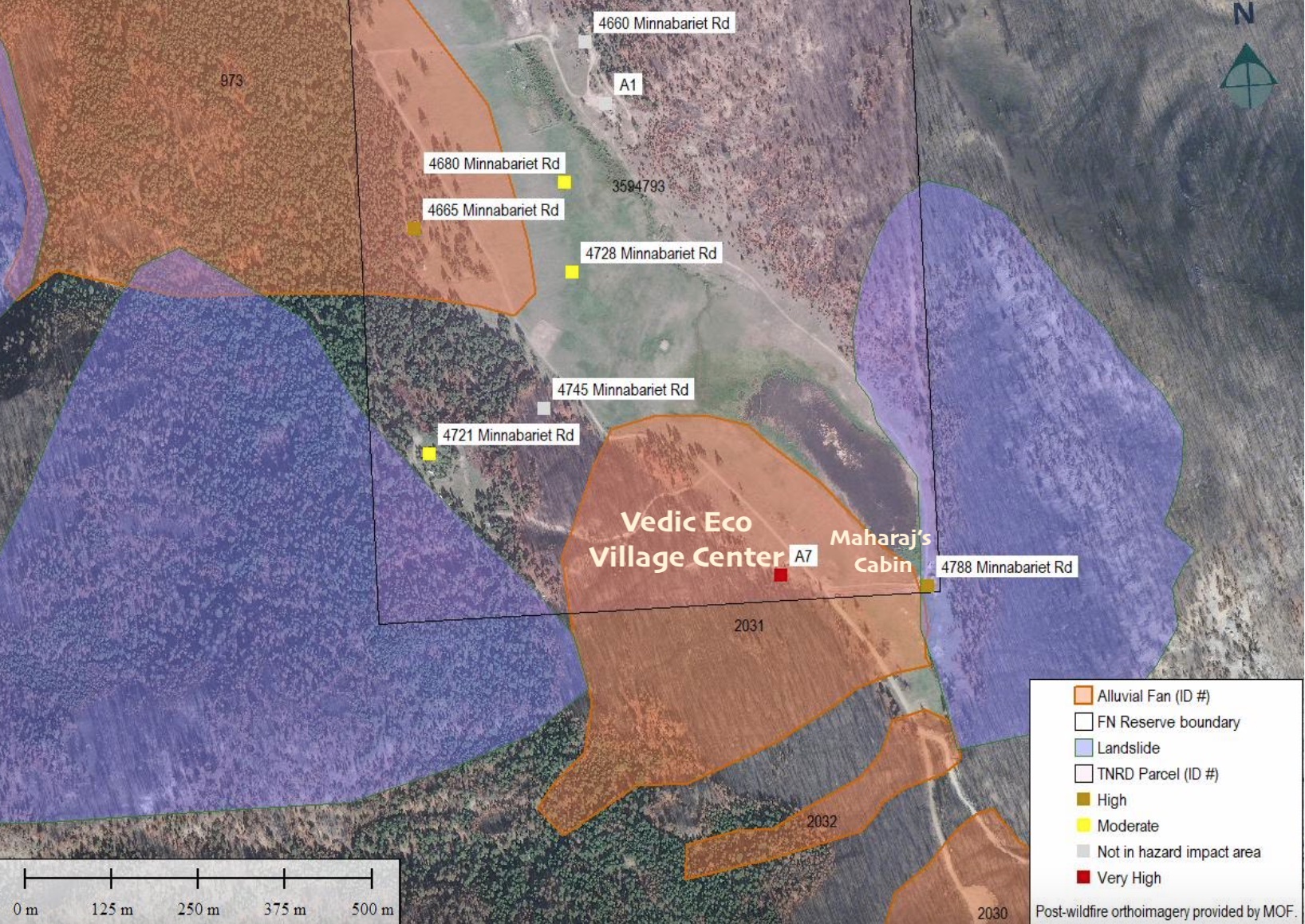 vv post wildfire map