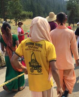 Kishora in Saranagati Rathayatra parade